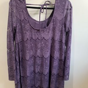 Altar’d State purple lace dress